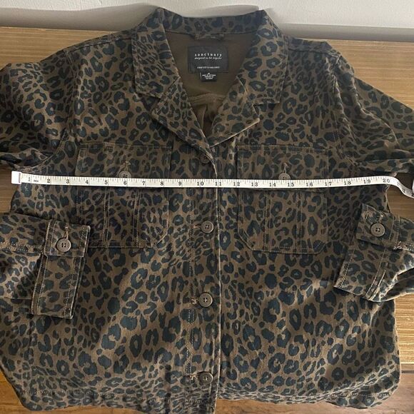 Sanctuary Brown & Black Leopard Print Button-Up Jacket | shacket - Picture 8 of 10